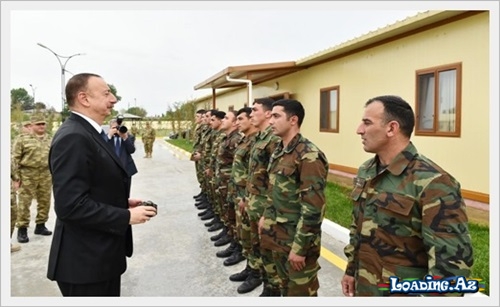 Prezident və xanımı cəbhə bölgəsində - fotolar - Take.Az
