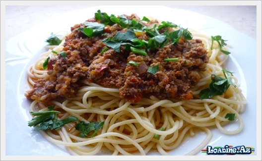 Qiyməli spagetti resepti - Take.Az