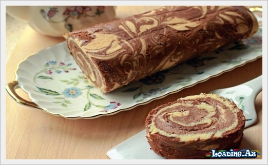 Banan kremli mərmər ruleti resepti