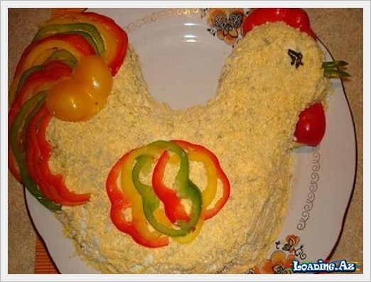 "Xoruz" salatı