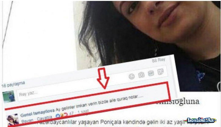 Azərbaycanlı qız bu şərhi ilə Facebook-da məşhurlaşdı: "Ay gəlinlər, imkan verin..." - FOTO