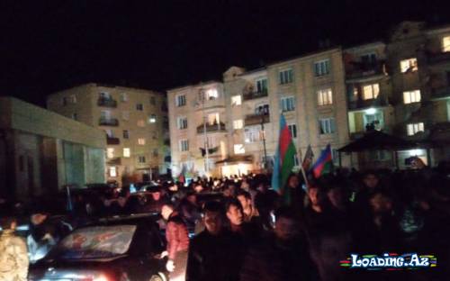 Quba sakinləri qələbə sevincini yaşayırlar