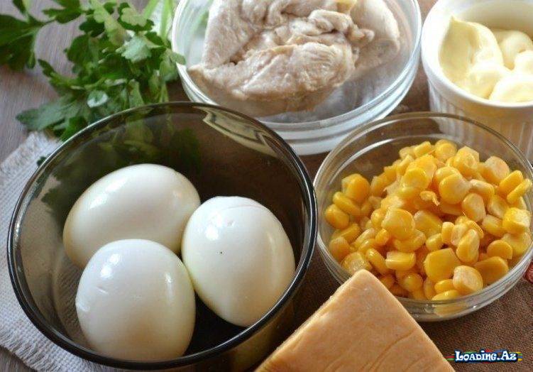Asan hazırlanan proteinli salat - Take.Az