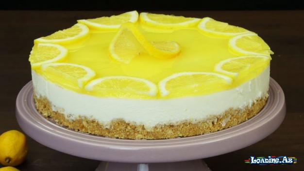 Turş Dadı Sevənlər Üçün Limonlu Çizkeyk