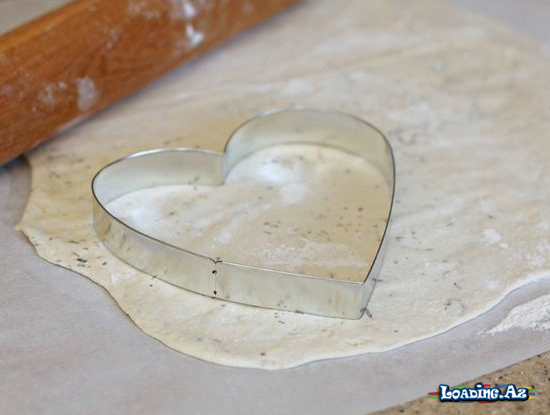 Ürək Formasında Romantik Pizza