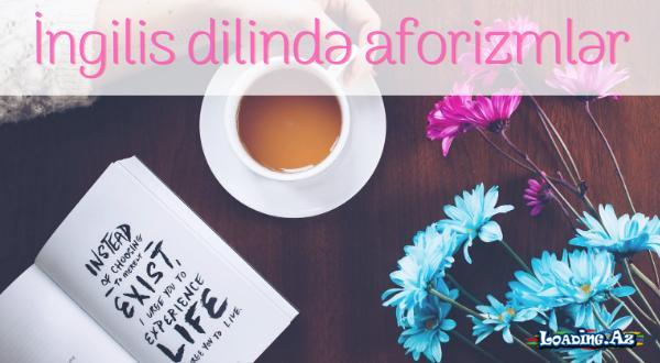 İngilis dilində aforizmlər