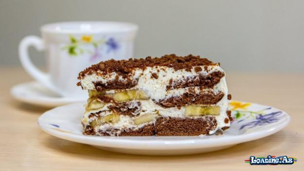 Yalnız 4 Məhsulla Bişməyən Dadlı Tort