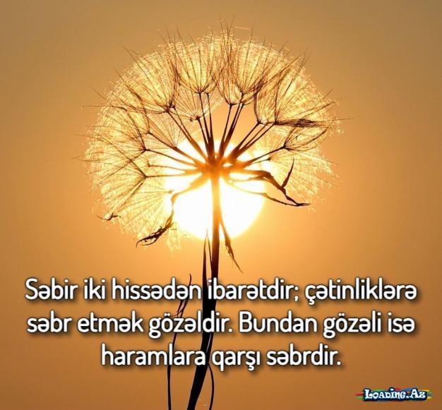 Sebr eden qalib olar!