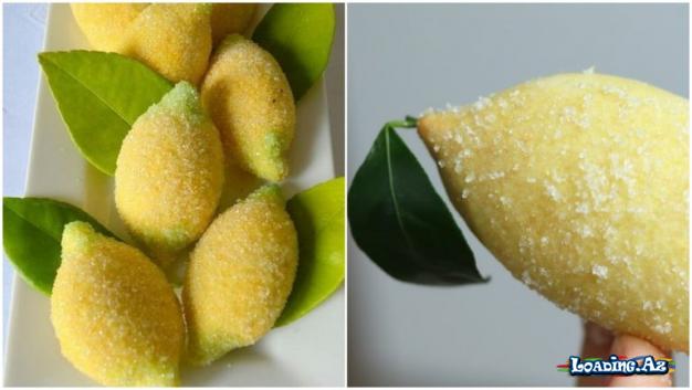 Dadı və Görünüşü Heyran Edəcək Limon Formalı Peçenye