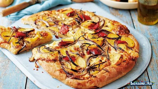 Çox Ləzzətli Kartoflu, Soğanlı Pizza