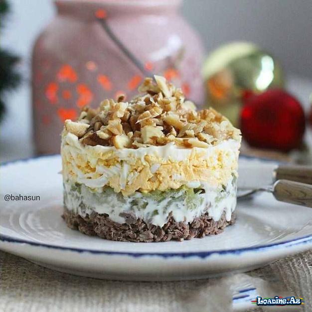 Mal ətli qozlu salat resepti - Take.Az