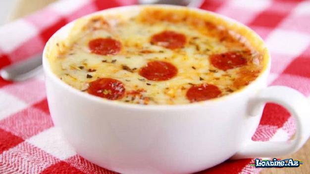 2 Dəqiqəyə Fincanda Pizza