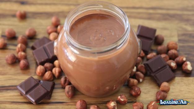 Ev Şəraitində Şokoladlı Fındıqlı Krem-Nutella - Take.Az