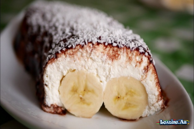 Banan və kəsmikdən hazırlanan dadlı desert - Take.Az