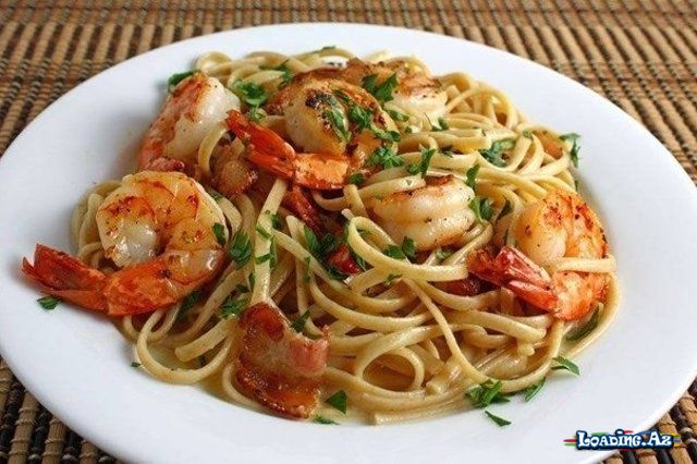 Krevetkalı spagetti - Take.Az