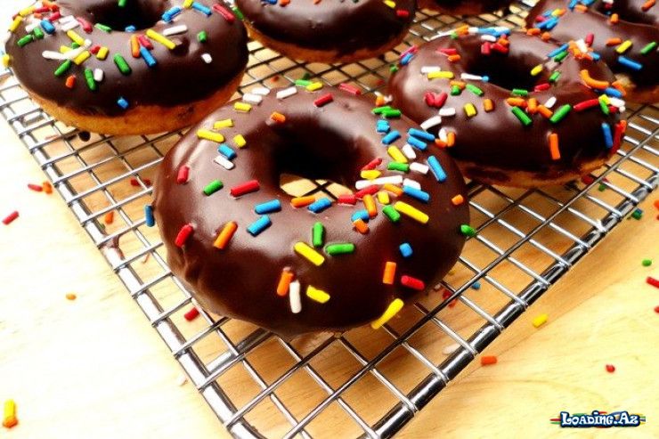 Bananlı və şəkərsiz şokoladlı donuts resepti - Asandır - Take.Az