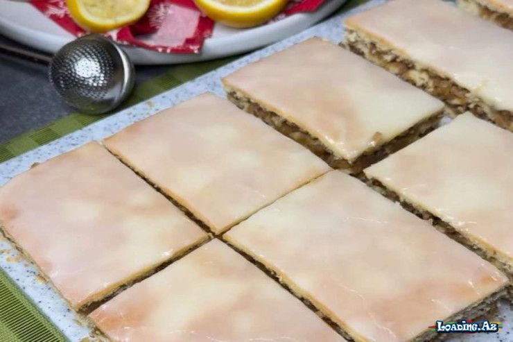 Almalı və qozlu tort RESEPTİ - Take.Az