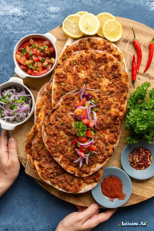 *Lahmacun resepti (Türk pizzası)*🍕 - Take.Az