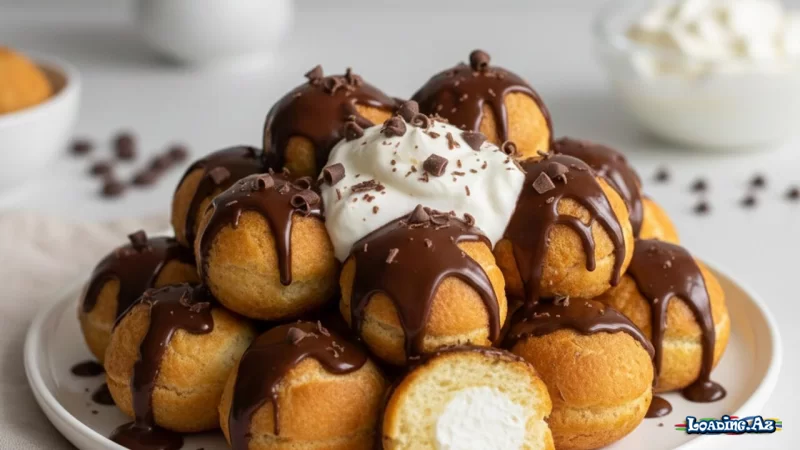 3 inqredientli yalançı profiterol - Take.Az