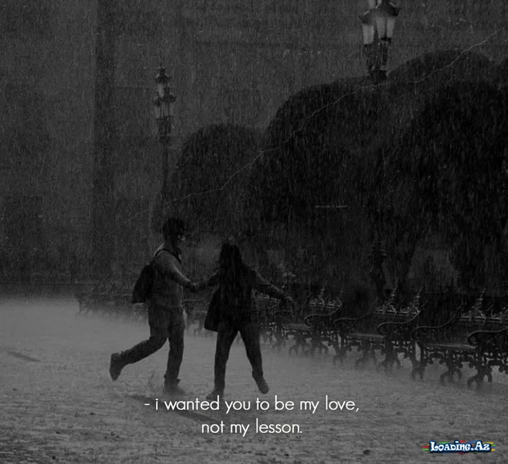 I wanted you to be my love, not my lesson - Take.Az