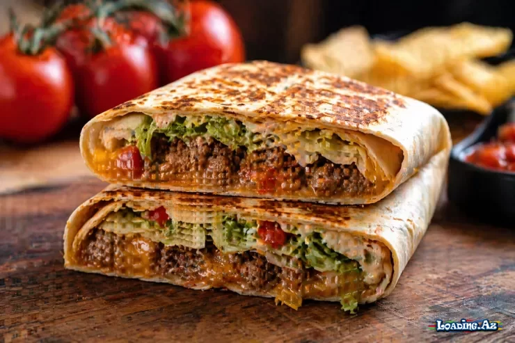 Lavaşda “Crunchwrap” - ev üsulu fast-food RESEPTİ - Take.Az