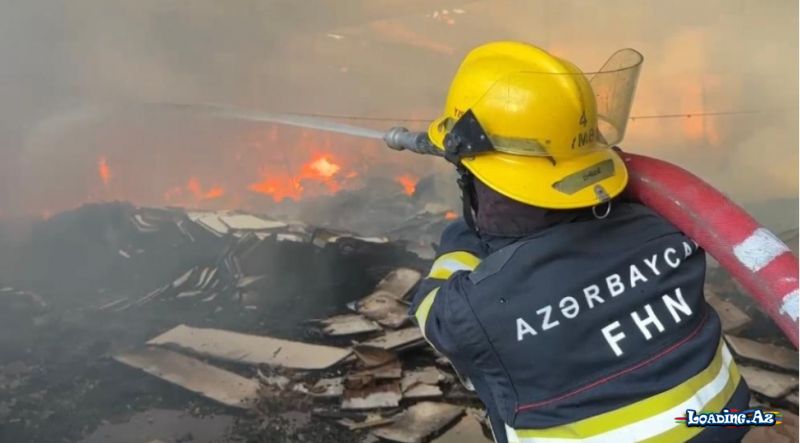 Bakıxanovda sexdə yanğın - Take.Az