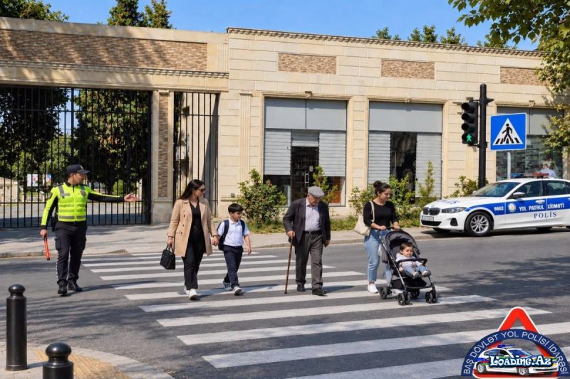 Yol polisi piyadalara müraciət etdi - LoaDinG.Az