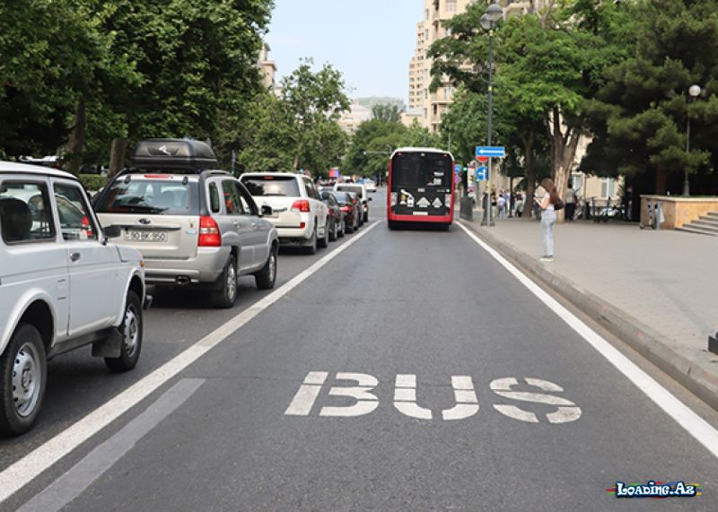 Avtobus yoluna girən sürücülərə sərt XƏBƏRDARLIQ - LoaDinG.Az